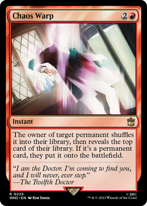 Magic: The Gathering - Chaos Warp Foil - Doctor Who