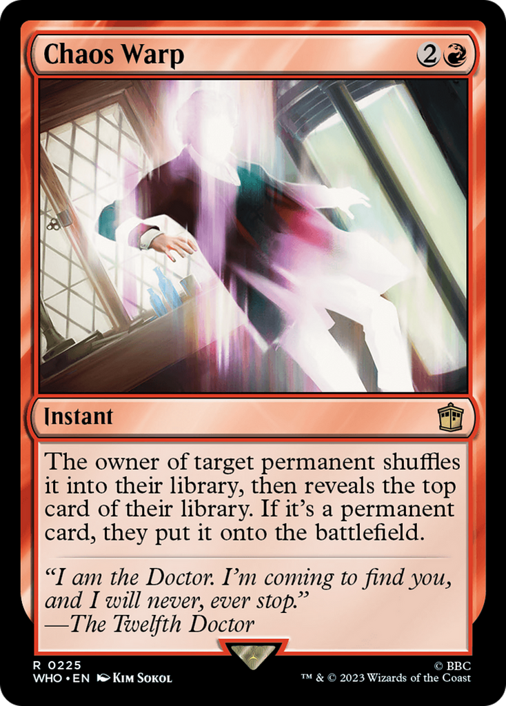 Magic: The Gathering - Chaos Warp - Doctor Who