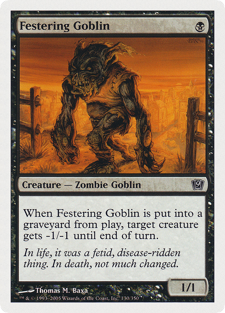 Magic: The Gathering - Festering Goblin - Ninth Edition