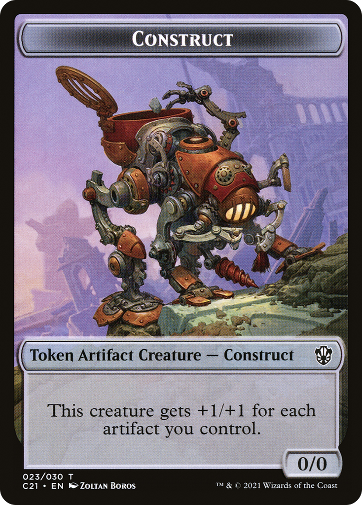 Magic: The Gathering - Construct Token - Commander 2021 Tokens