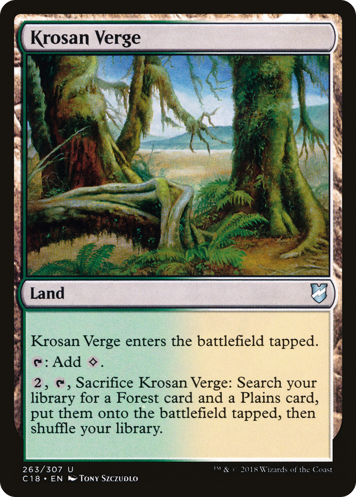 Magic: The Gathering - Krosan Verge - Commander 2018