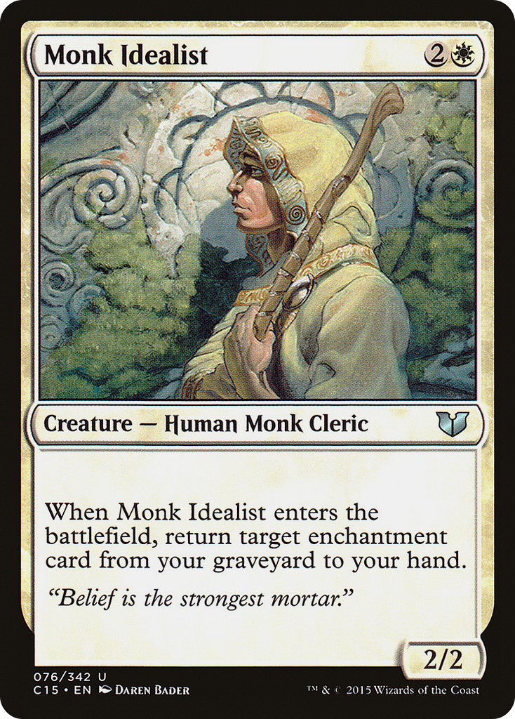 Magic: The Gathering - Monk Idealist - Commander 2015
