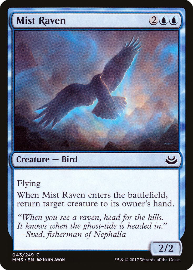 Magic: The Gathering - Mist Raven - Modern Masters 2017