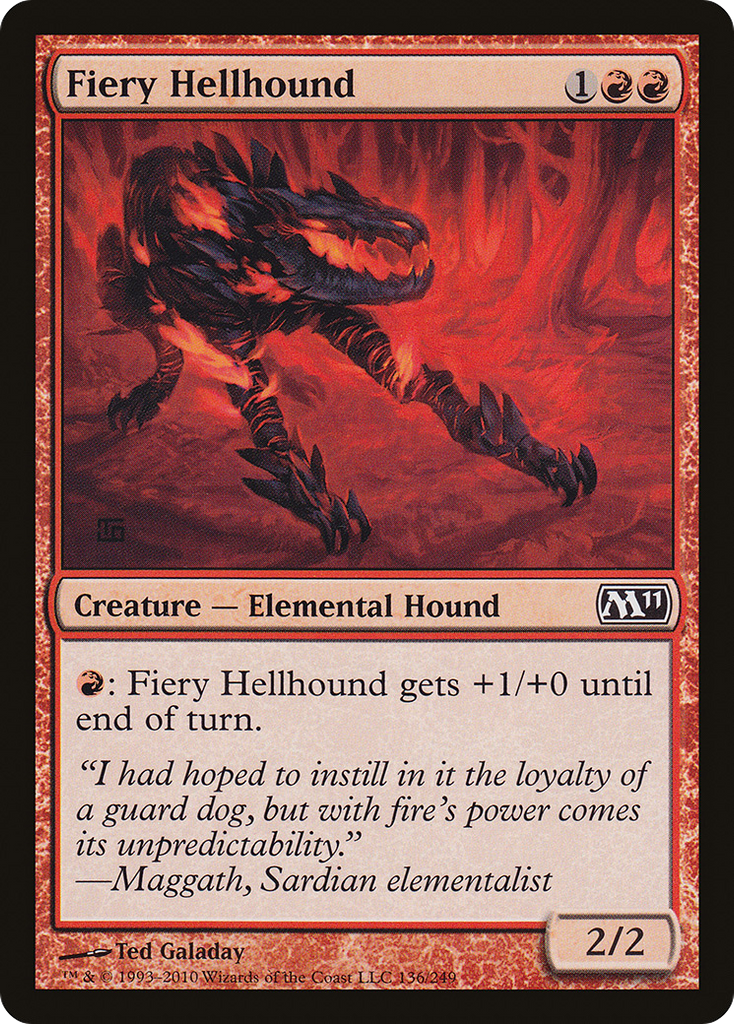 Magic: The Gathering - Fiery Hellhound - Magic 2011