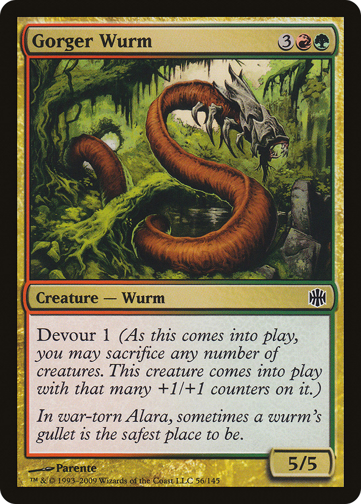 Magic: The Gathering - Gorger Wurm - Alara Reborn