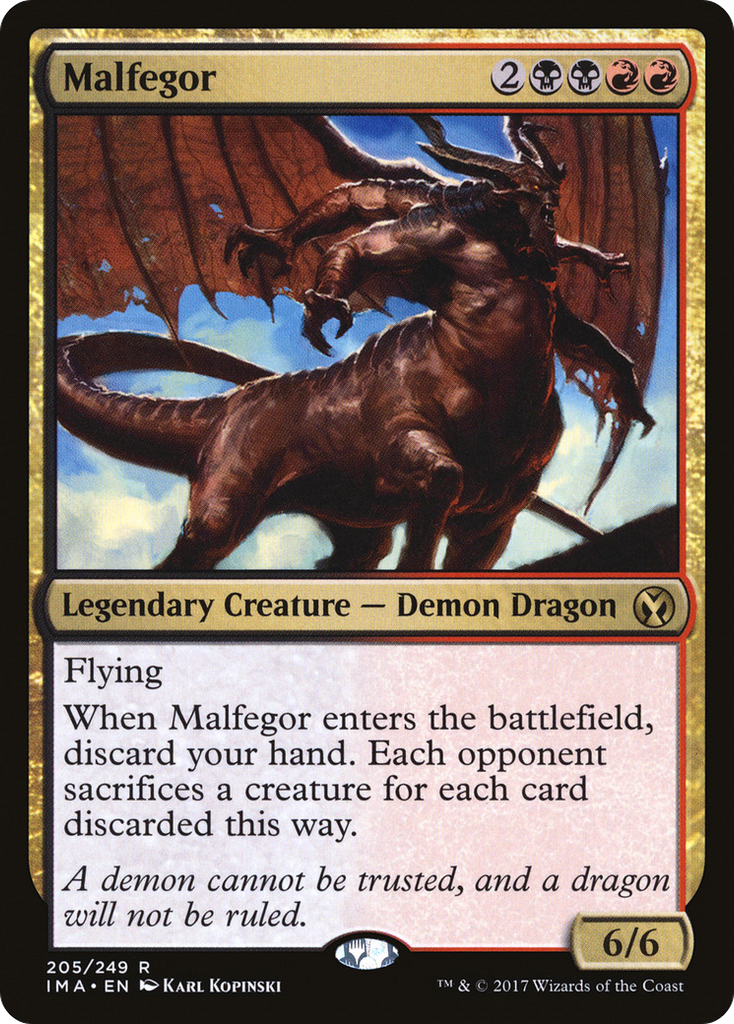 Magic: The Gathering - Malfegor - Iconic Masters