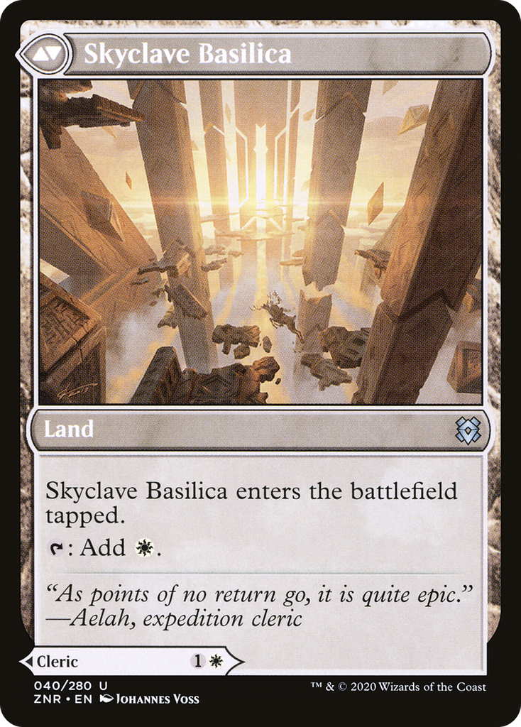 Magic: The Gathering - Skyclave Cleric // Skyclave Basilica - Zendikar Rising