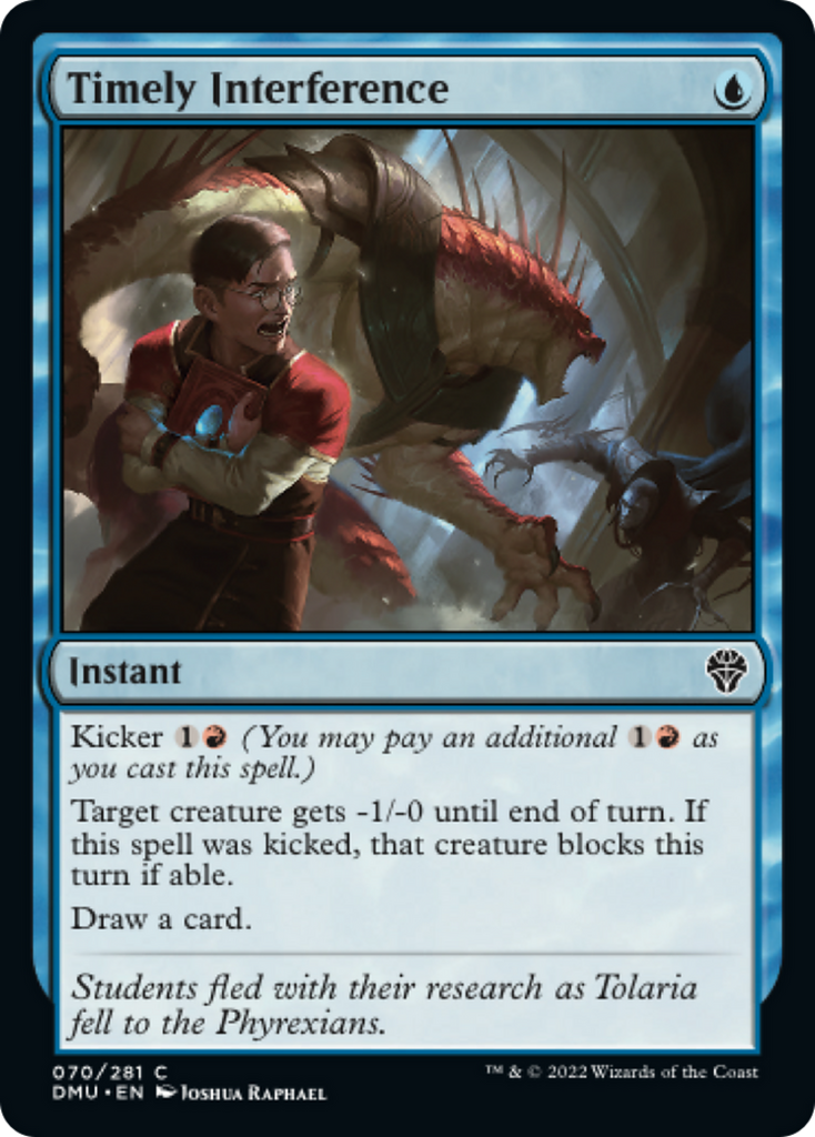 Magic: The Gathering - Timely Interference Foil - Dominaria United