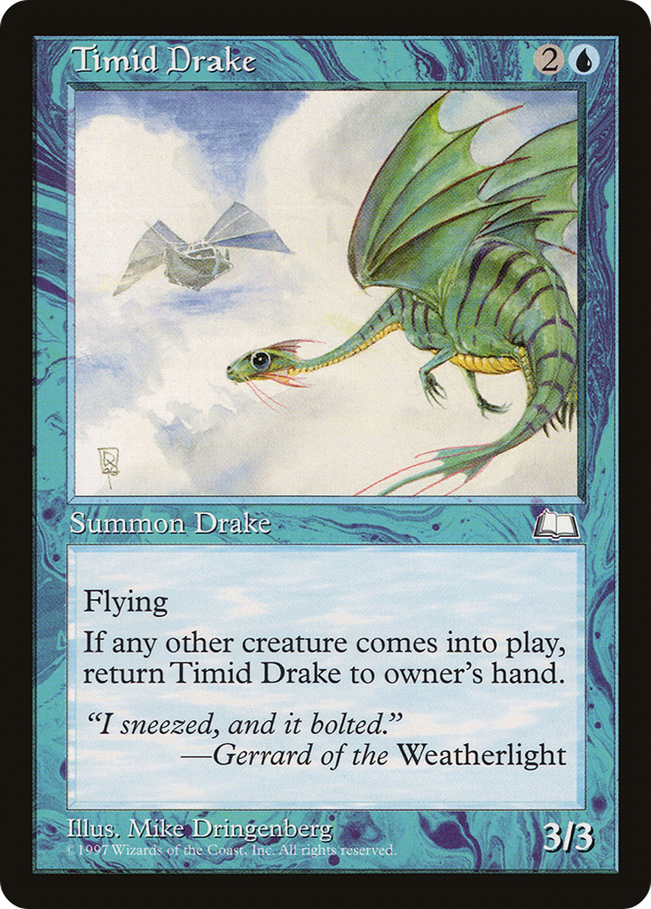 Magic: The Gathering - Timid Drake - Weatherlight