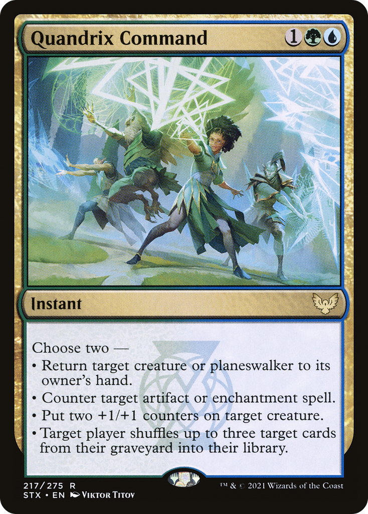 Magic: The Gathering - Quandrix Command Foil - Strixhaven: School of Mages