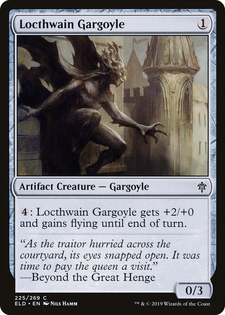 Magic: The Gathering - Locthwain Gargoyle - Throne of Eldraine