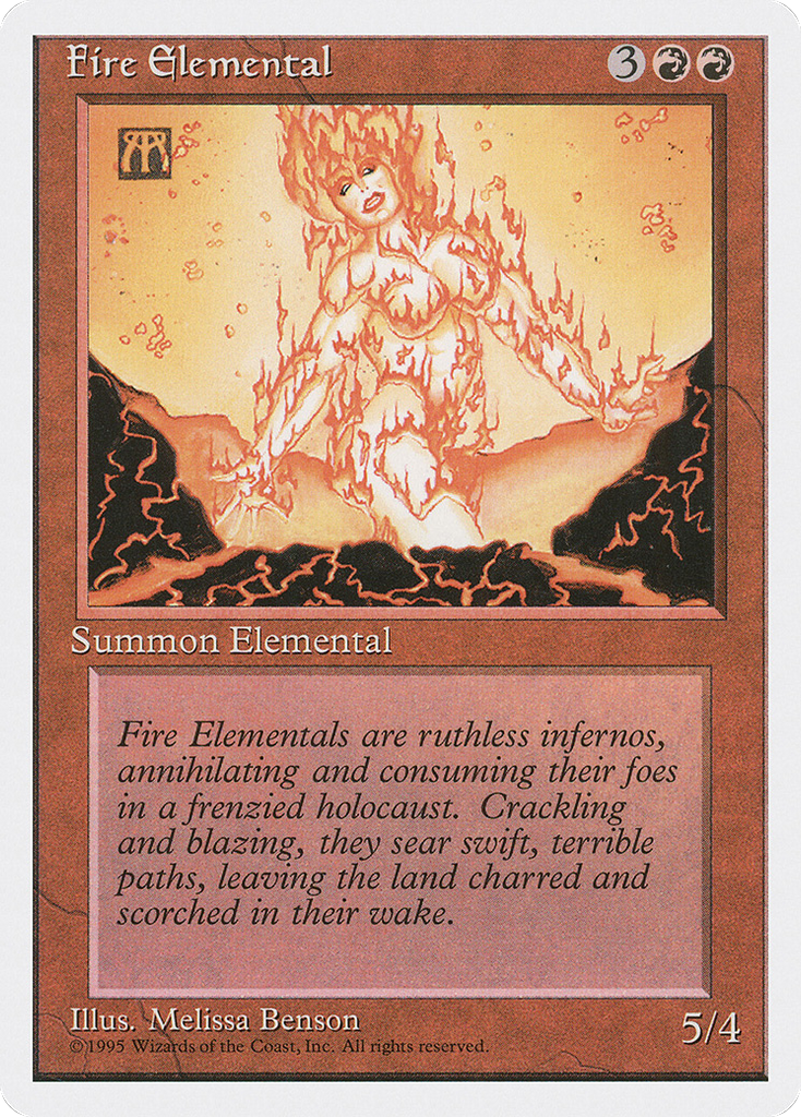 Magic: The Gathering - Fire Elemental - Fourth Edition
