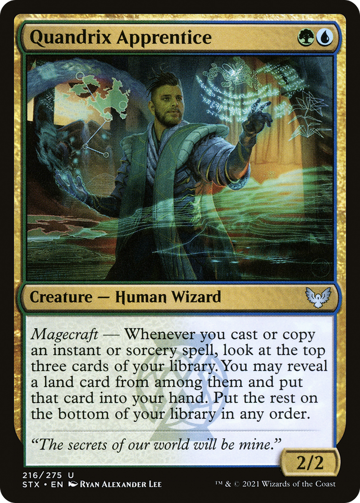 Magic: The Gathering - Quandrix Apprentice Foil - Strixhaven: School of Mages