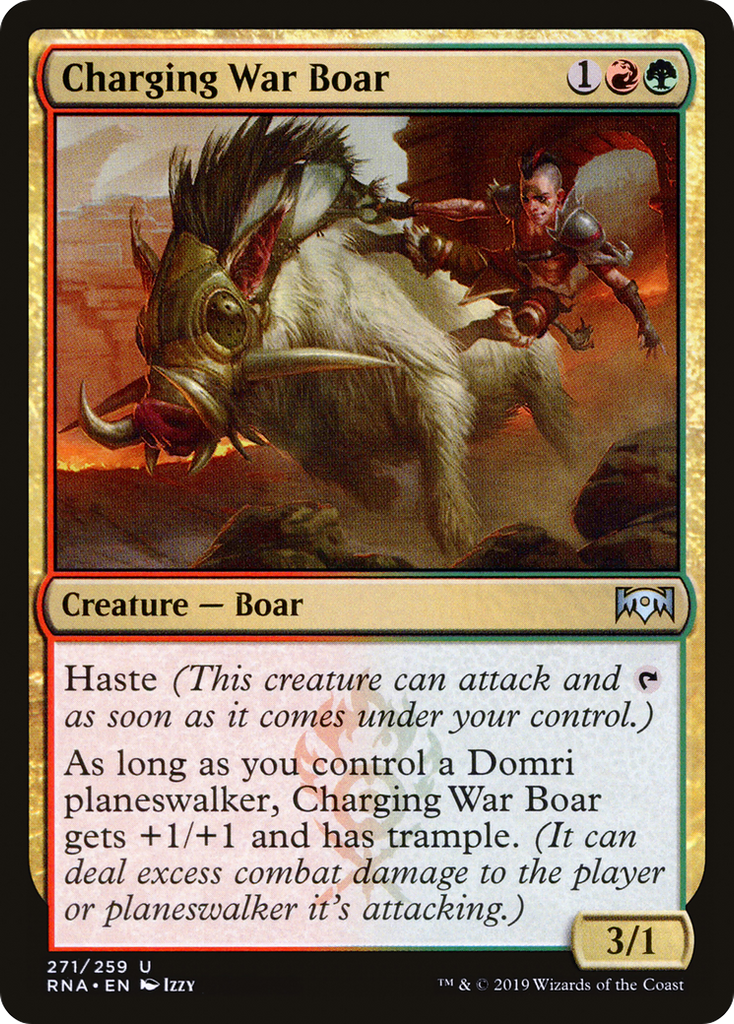 Magic: The Gathering - Charging War Boar - Ravnica Allegiance