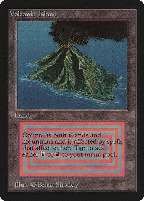 Magic: The Gathering - Volcanic Island - Limited Edition Beta