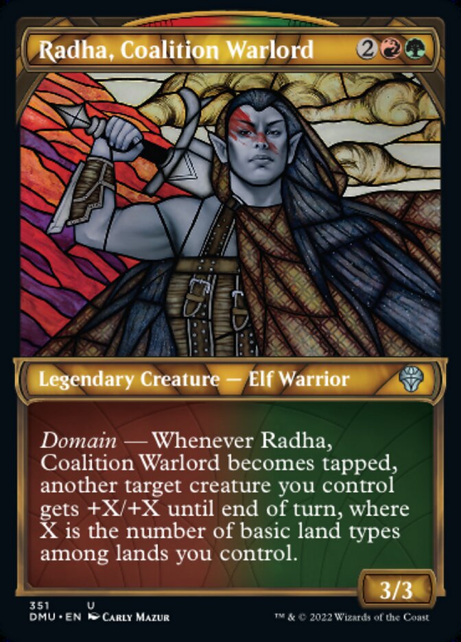 Magic the Gathering - Radha, Coalition Warlord Foil - Dominaria United