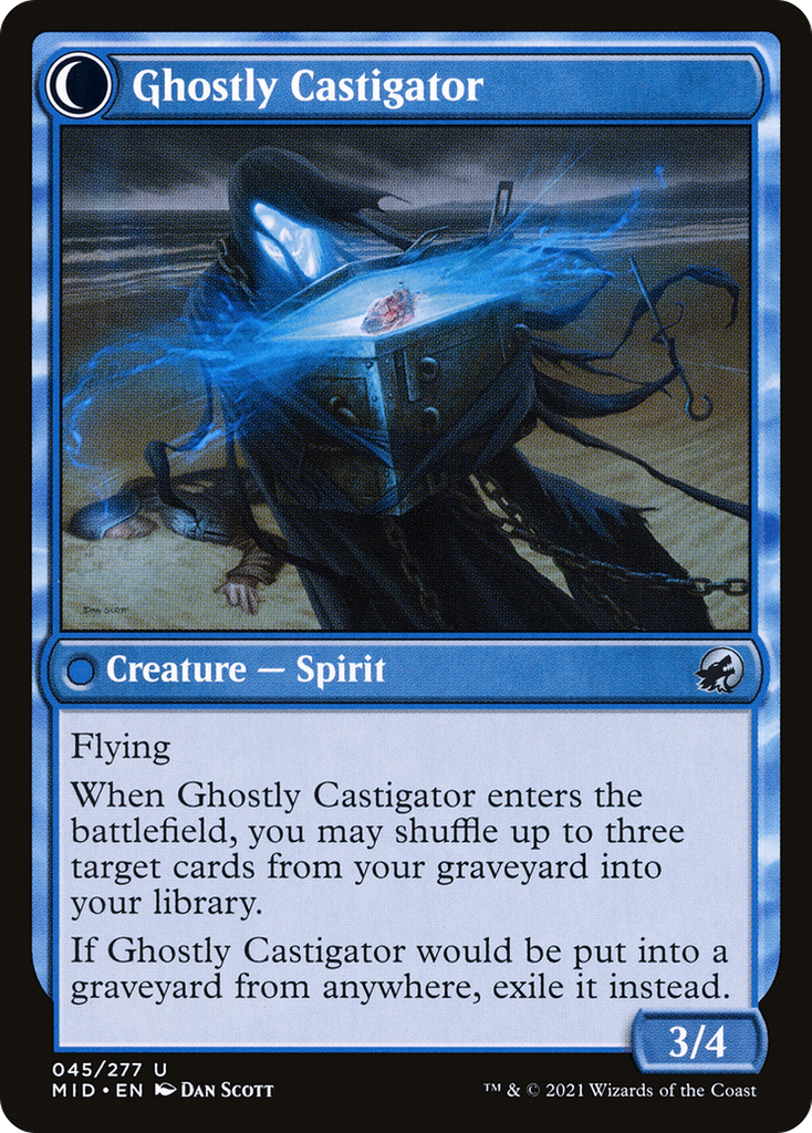 Magic: The Gathering - Covetous Castaway // Ghostly Castigator - Innistrad: Midnight Hunt