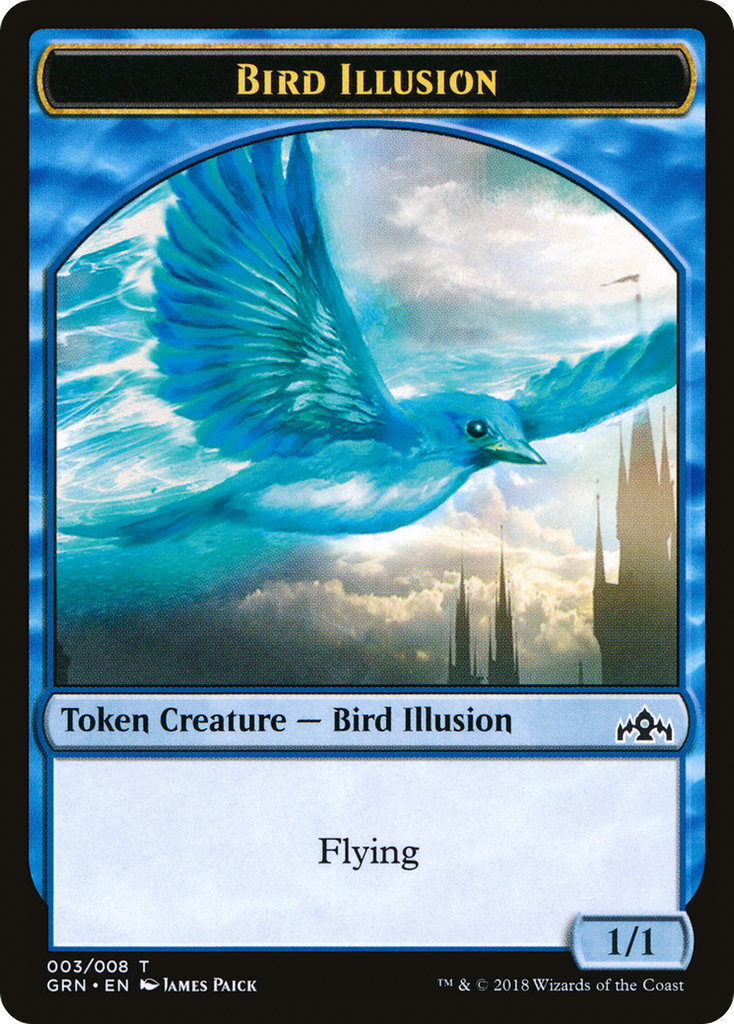 Magic: The Gathering - Bird Illusion Token - Guilds of Ravnica Tokens