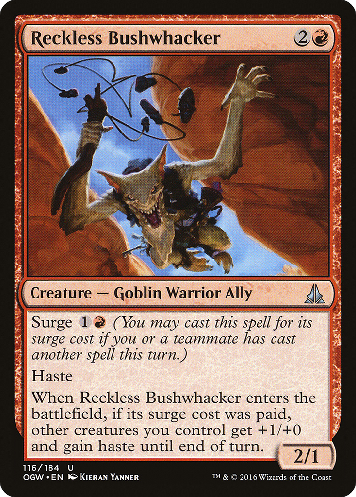 Magic: The Gathering - Reckless Bushwhacker - Oath of the Gatewatch