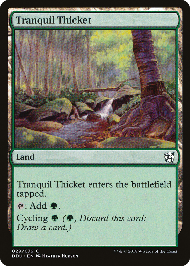 Magic: The Gathering - Tranquil Thicket - Duel Decks: Elves vs. Inventors