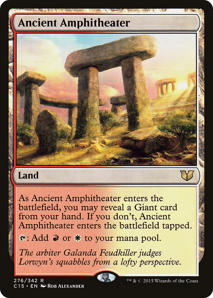 Magic: The Gathering - Ancient Amphitheater - Commander 2015