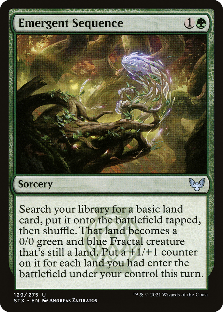 Magic: The Gathering - Emergent Sequence Foil - Strixhaven: School of Mages