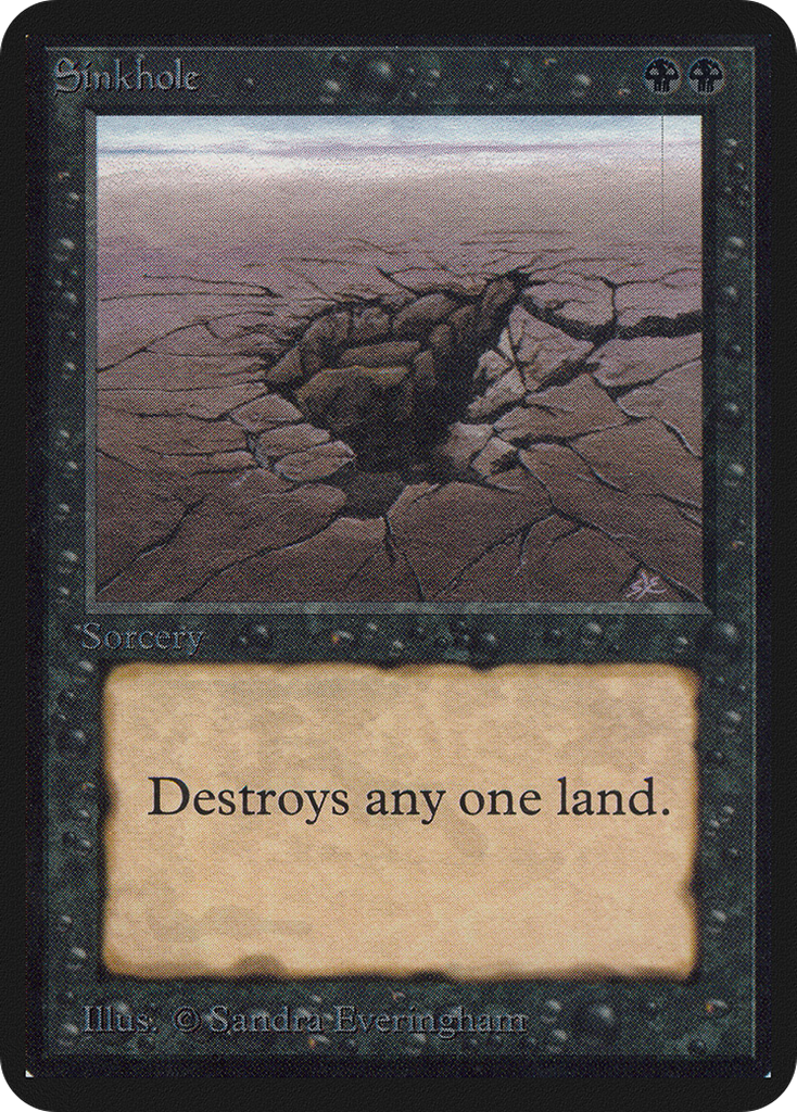 Magic: The Gathering - Sinkhole - Limited Edition Alpha