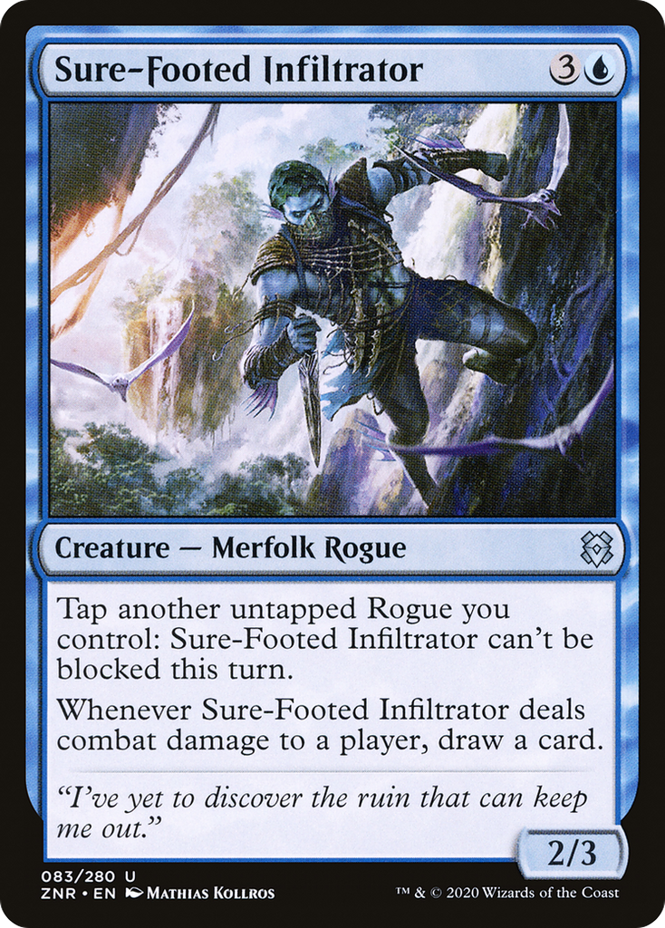 Magic: The Gathering - Sure-Footed Infiltrator Foil - Zendikar Rising