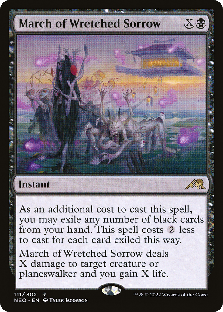 Magic: The Gathering - March of Wretched Sorrow - Kamigawa: Neon Dynasty