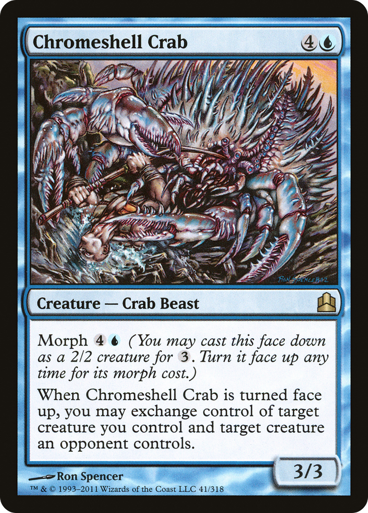 Magic: The Gathering - Chromeshell Crab - Commander 2011
