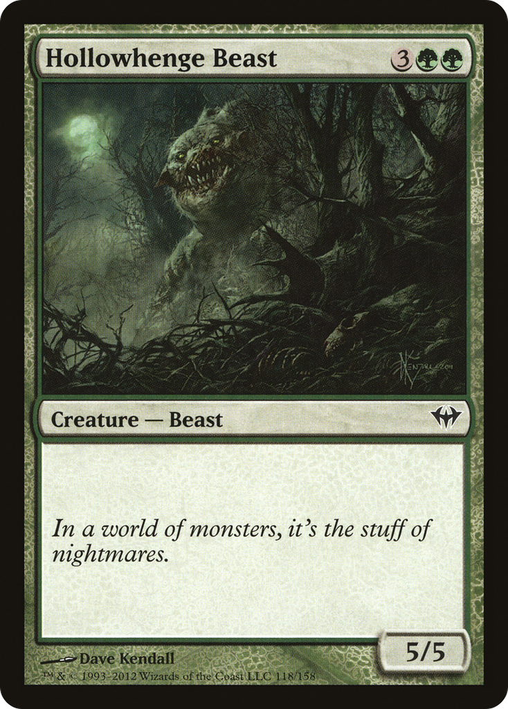 Magic: The Gathering - Hollowhenge Beast - Dark Ascension