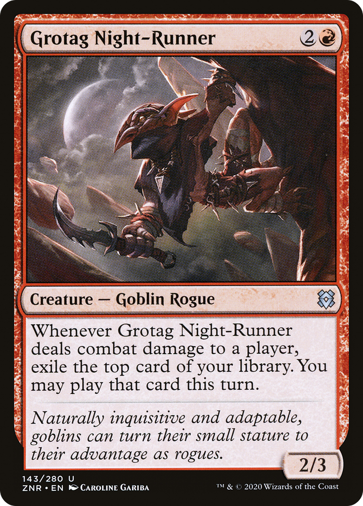 Magic: The Gathering - Grotag Night-Runner Foil - Zendikar Rising