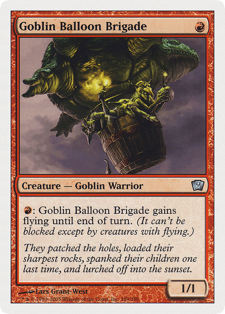 Magic: The Gathering - Goblin Balloon Brigade - Ninth Edition