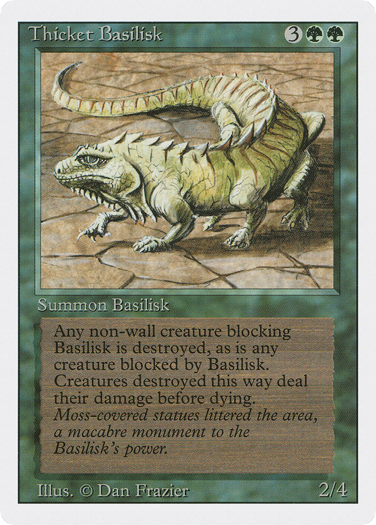 Magic: The Gathering - Thicket Basilisk - Revised Edition