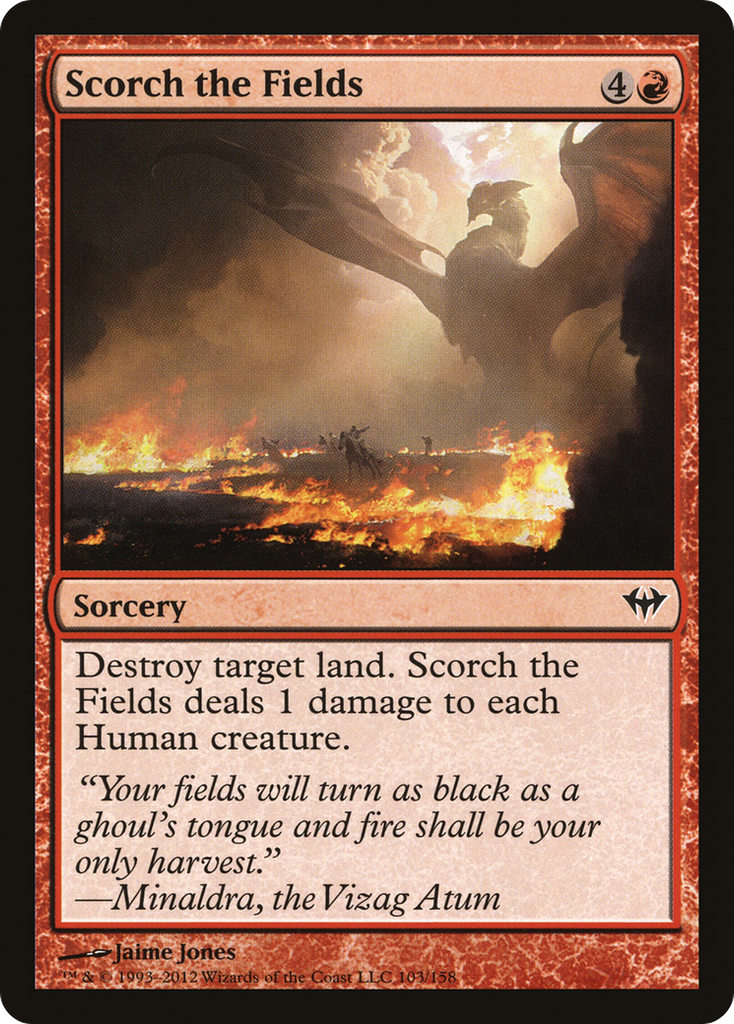 Magic: The Gathering - Scorch the Fields - Dark Ascension