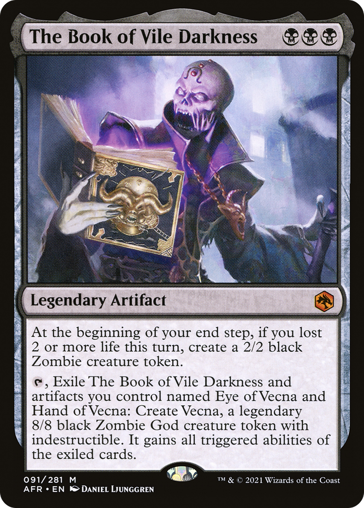 Magic: The Gathering - The Book of Vile Darkness Foil - Adventures in the Forgotten Realms