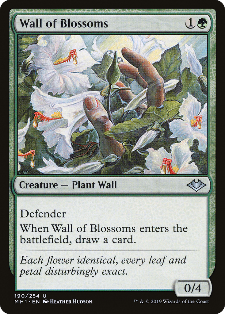 Magic: The Gathering - Wall of Blossoms Foil - Modern Horizons