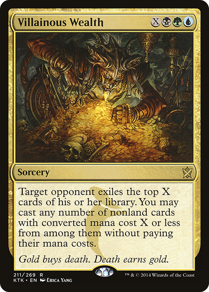 Magic: The Gathering - Villainous Wealth - Khans of Tarkir