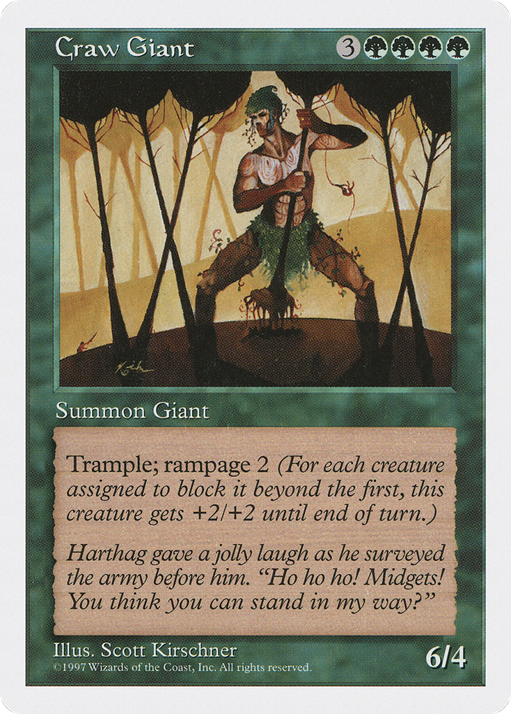 Magic: The Gathering - Craw Giant - Fifth Edition