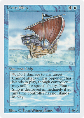 Magic: The Gathering - Pirate Ship - Revised Edition