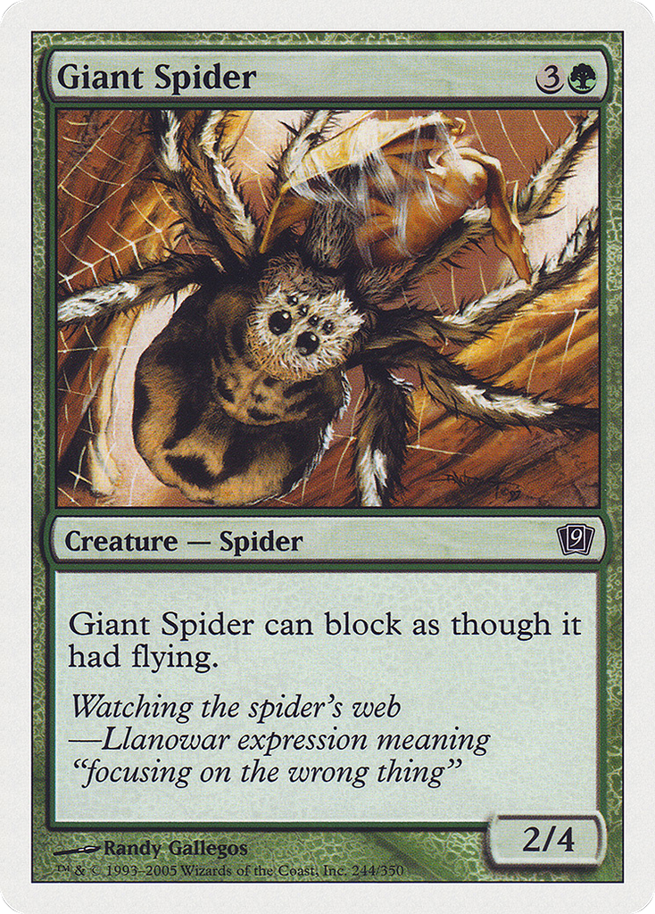 Magic: The Gathering - Giant Spider - Ninth Edition