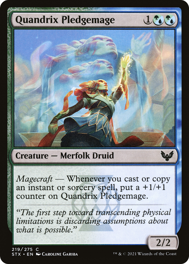 Magic: The Gathering - Quandrix Pledgemage Foil - Strixhaven: School of Mages