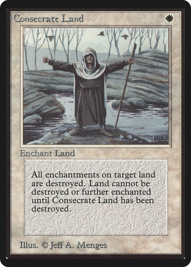 Magic: The Gathering - Consecrate Land - Limited Edition Beta