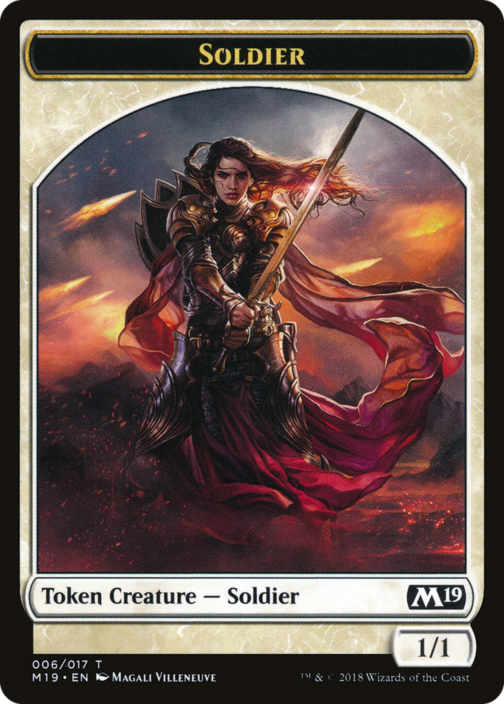 Magic: The Gathering - Soldier Token - Core Set 2019 Tokens