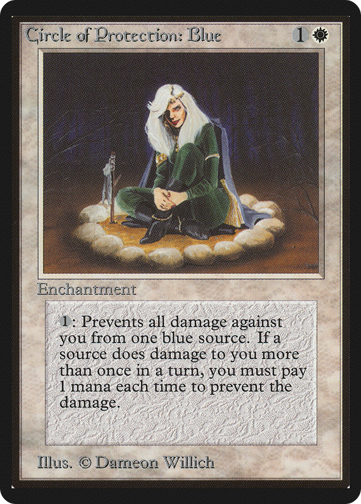 Magic: The Gathering - Circle of Protection: Blue - Limited Edition Beta