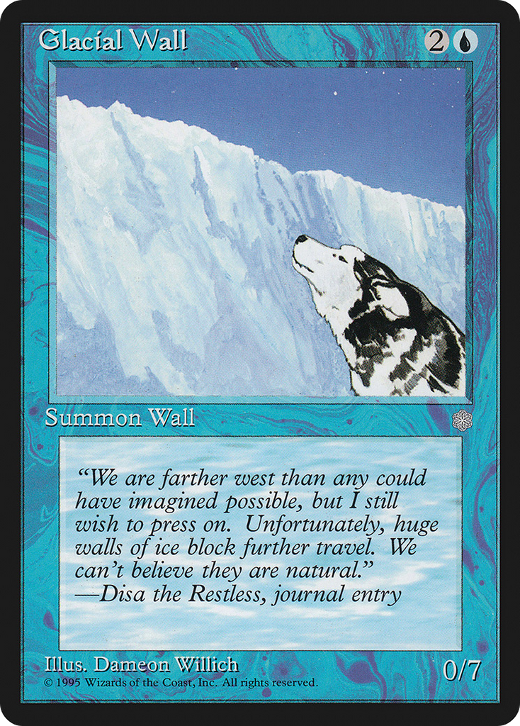 Magic: The Gathering - Glacial Wall - Ice Age