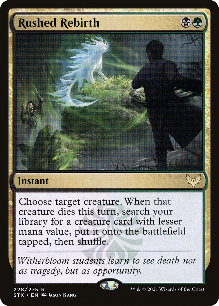 Magic: The Gathering - Rushed Rebirth Foil - Strixhaven: School of Mages