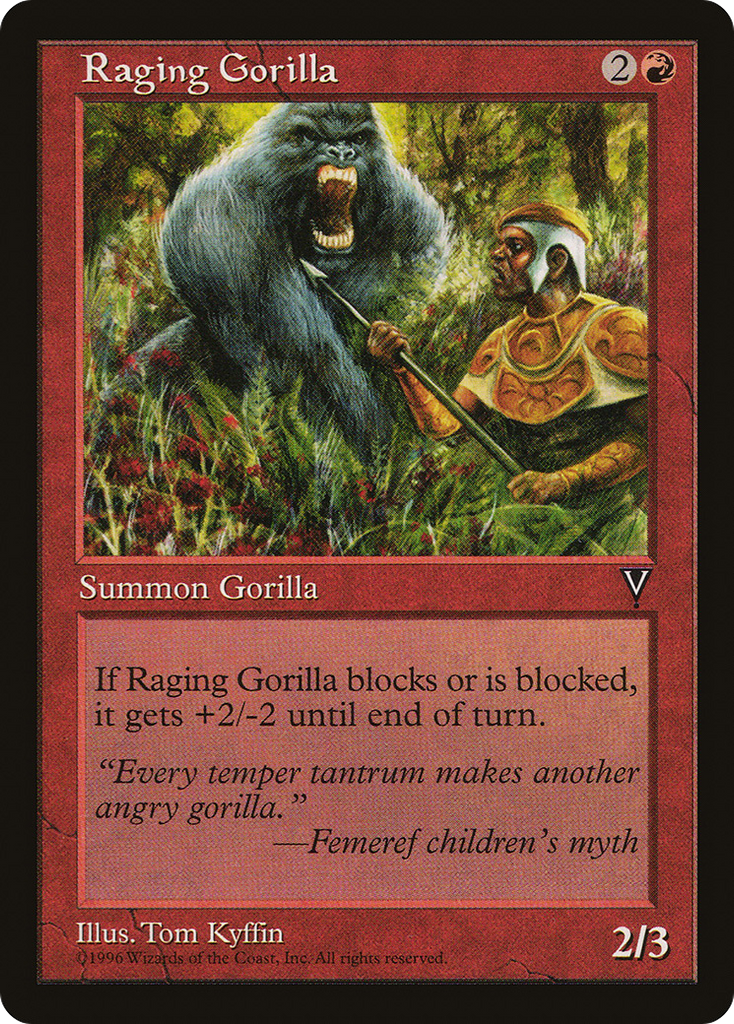 Magic: The Gathering - Raging Gorilla - Visions