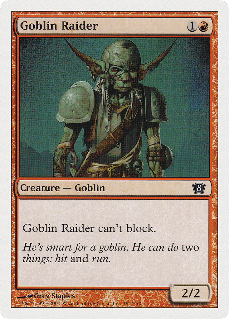 Magic: The Gathering - Goblin Raider - Eighth Edition