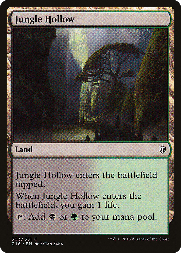 Magic: The Gathering - Jungle Hollow - Commander 2016